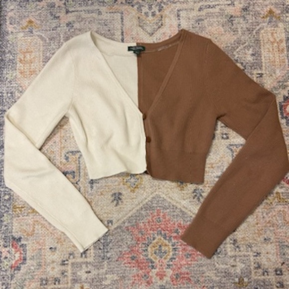 cropped Target two tone sweater - Picture 4 of 4